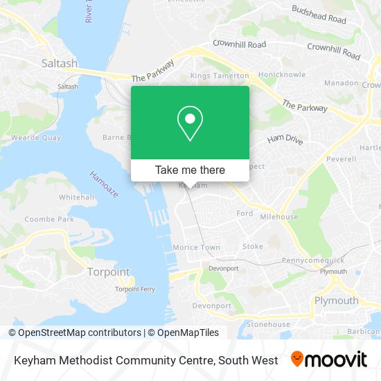 Keyham Methodist Community Centre map