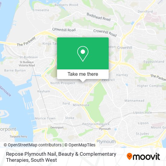 Repose Plymouth Nail, Beauty & Complementary Therapies map