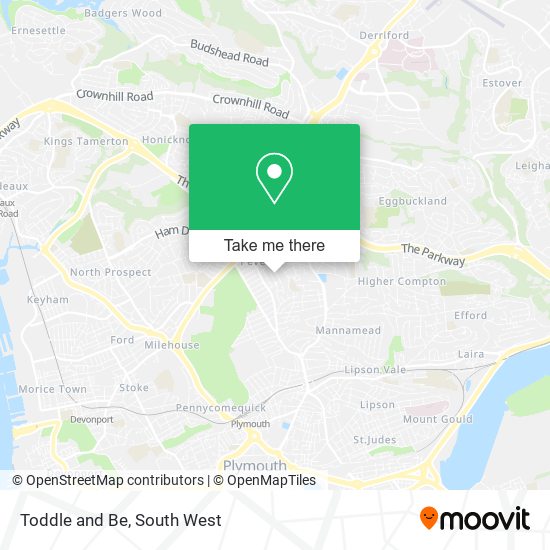 Toddle and Be map