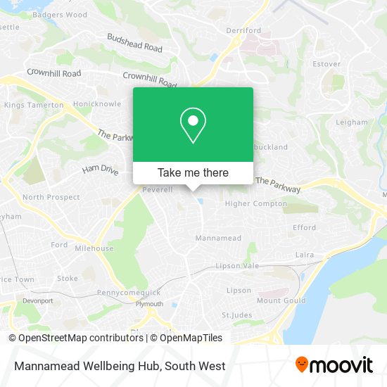 Mannamead Wellbeing Hub map