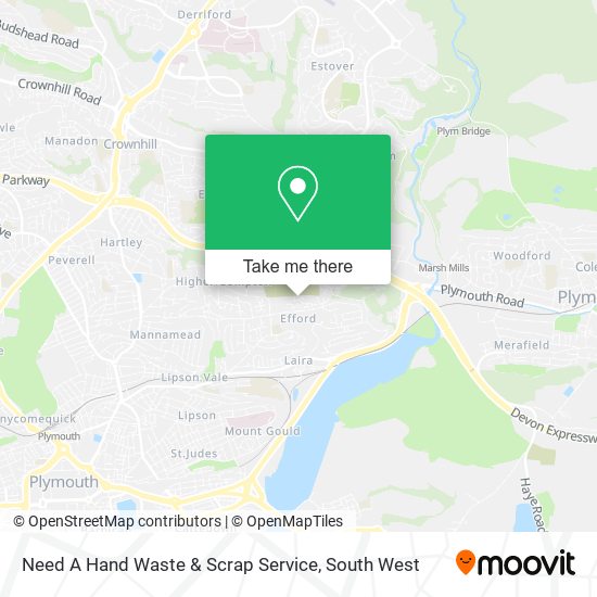 Need A Hand Waste & Scrap Service map