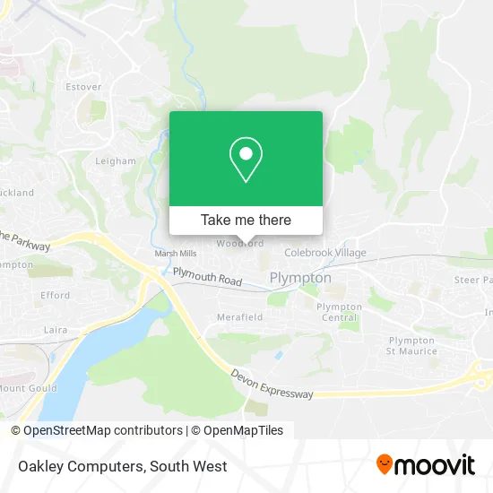 Oakley Computers map