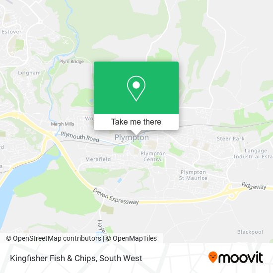 Kingfisher Fish & Chips map