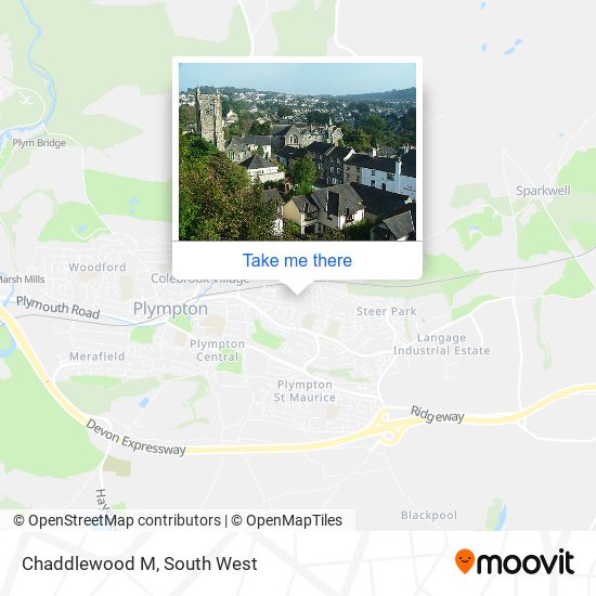 Chaddlewood M map