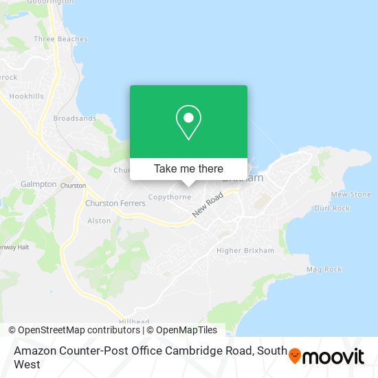 Amazon Counter-Post Office Cambridge Road map