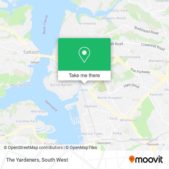 The Yardeners map