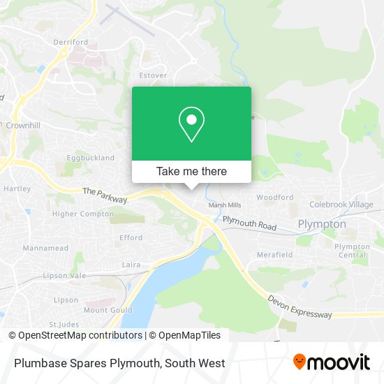 Plumbase Spares Plymouth map