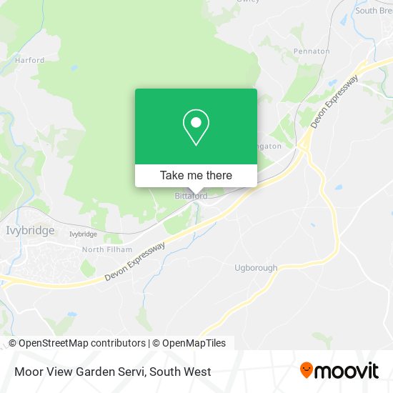 Moor View Garden Servi map