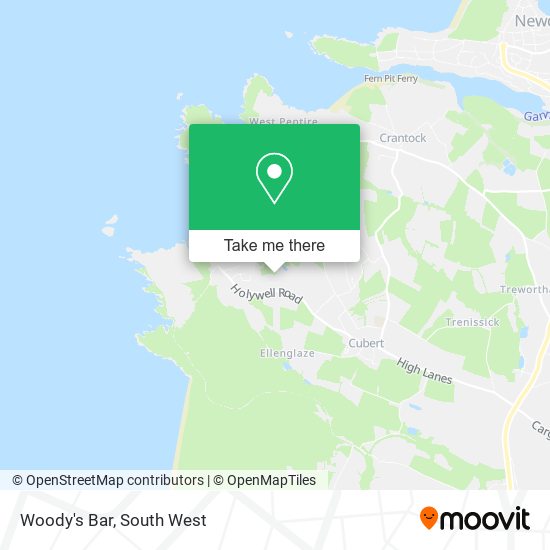 Woody's Bar map
