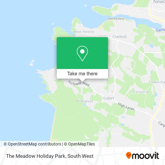The Meadow Holiday Park map