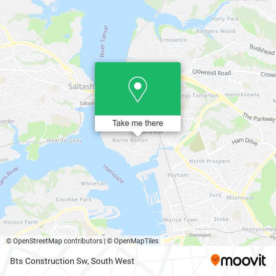 Bts Construction Sw map