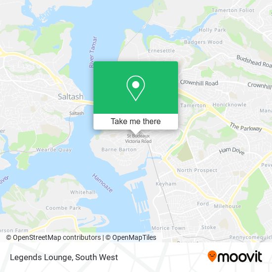 Legends Lounge map