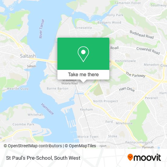 St Paul's Pre-School map