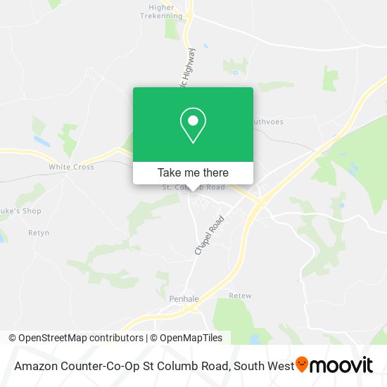 Amazon Counter-Co-Op St Columb Road map