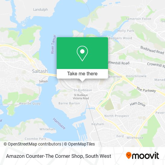 Amazon Counter-The Corner Shop map