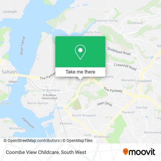 Coombe View Childcare map