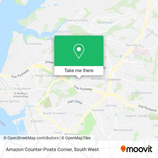 Amazon Counter-Poets Corner map