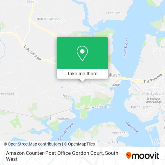 Amazon Counter-Post Office Gordon Court map