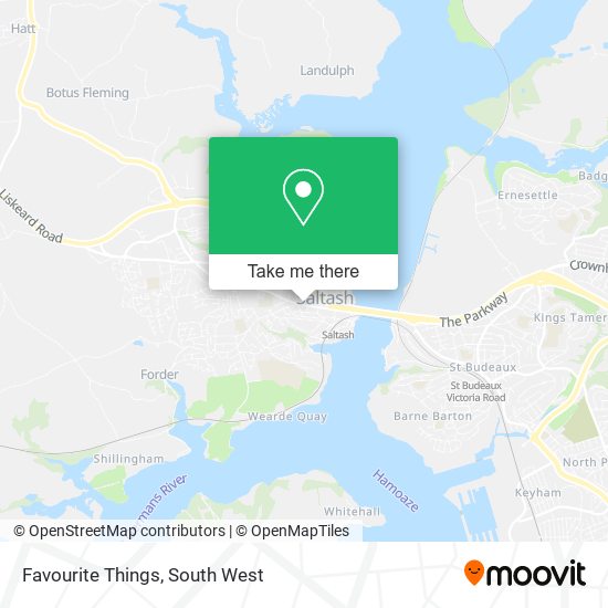 Favourite Things map