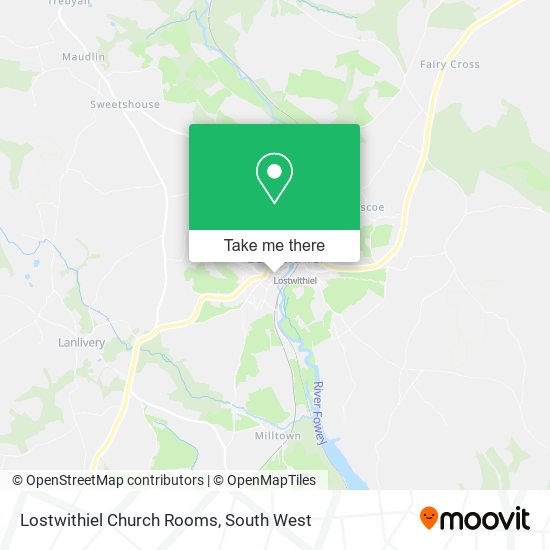 Lostwithiel Church Rooms map