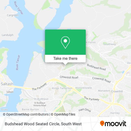 Budshead Wood Seated Circle map