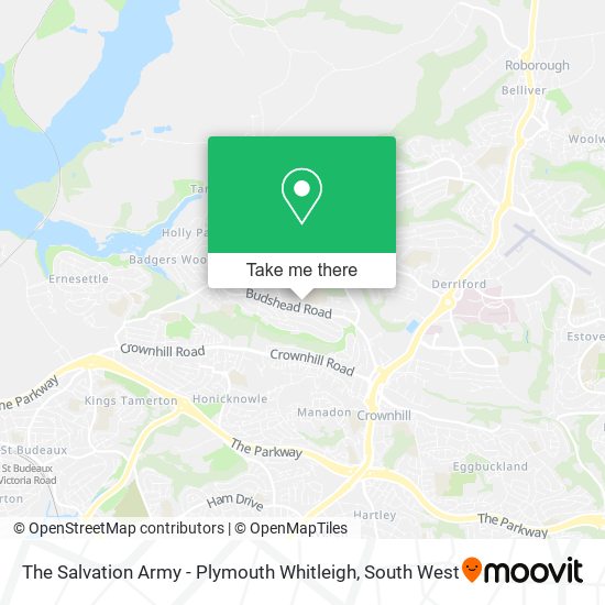 The Salvation Army - Plymouth Whitleigh map