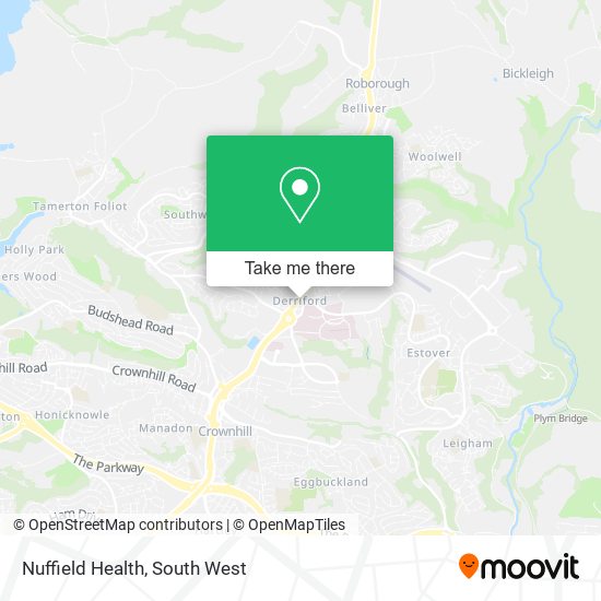 Nuffield Health map
