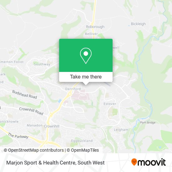 Marjon Sport & Health Centre map