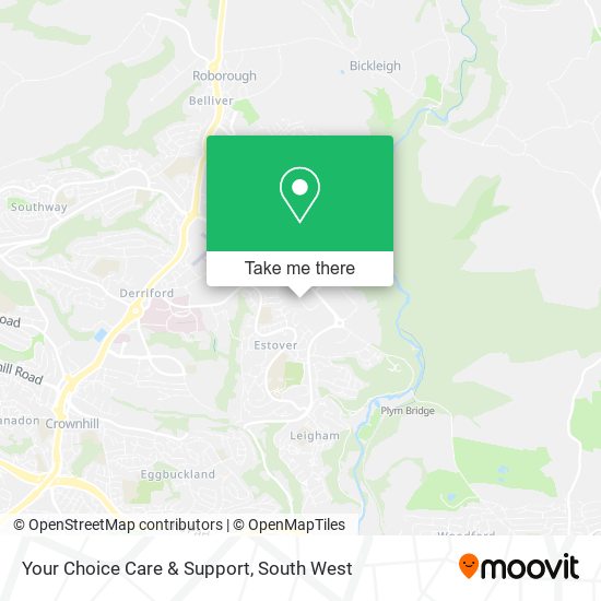 Your Choice Care & Support map