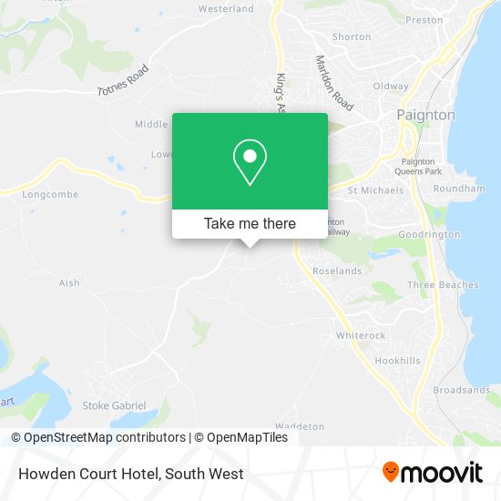 Howden Court Hotel map