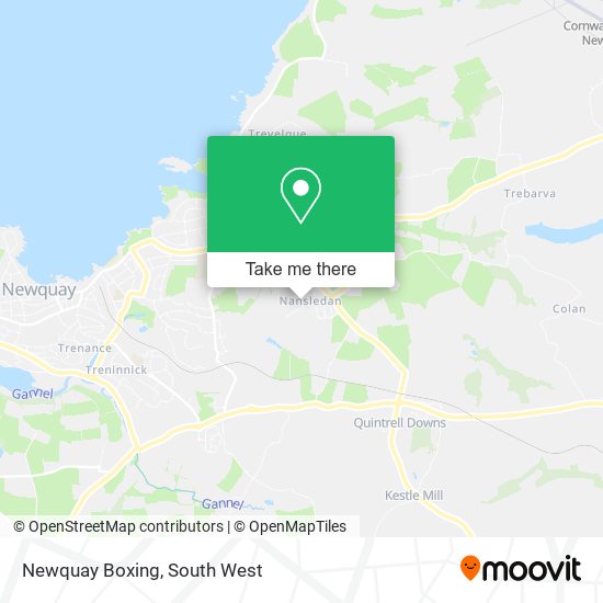 Newquay Boxing map