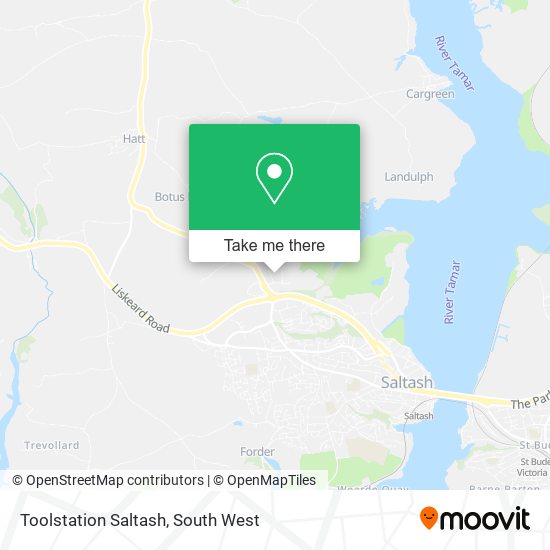 Toolstation Saltash map