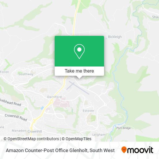 Amazon Counter-Post Office Glenholt map