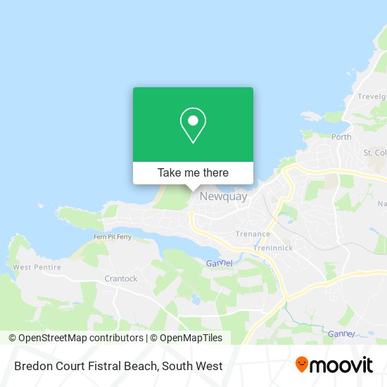 Bredon Court Fistral Beach map