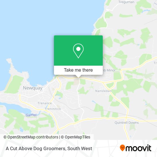 A Cut Above Dog Groomers map