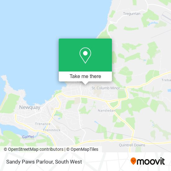 Sandy Paws Parlour map