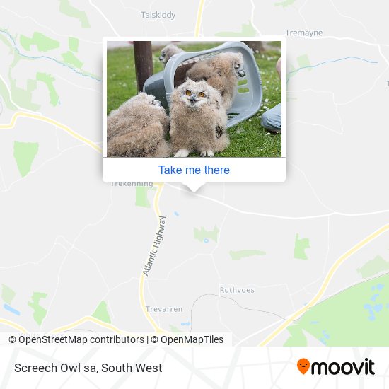 Screech Owl sa map