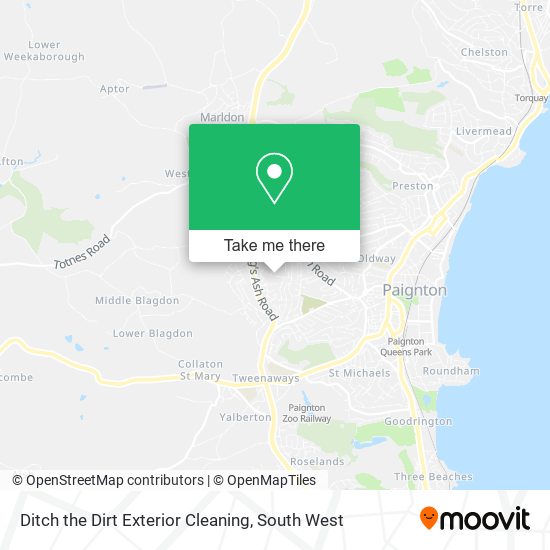 Ditch the Dirt Exterior Cleaning map