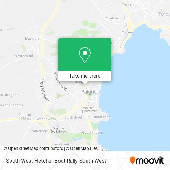 South West Fletcher Boat Rally map