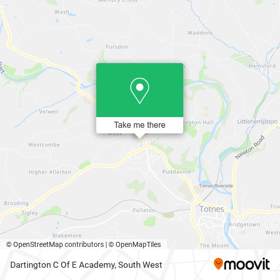 Dartington C Of E Academy map