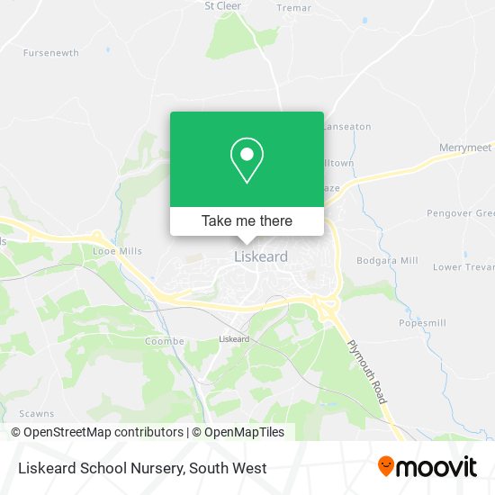 Liskeard School Nursery map