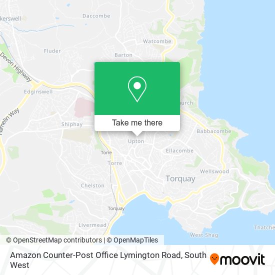 Amazon Counter-Post Office Lymington Road map