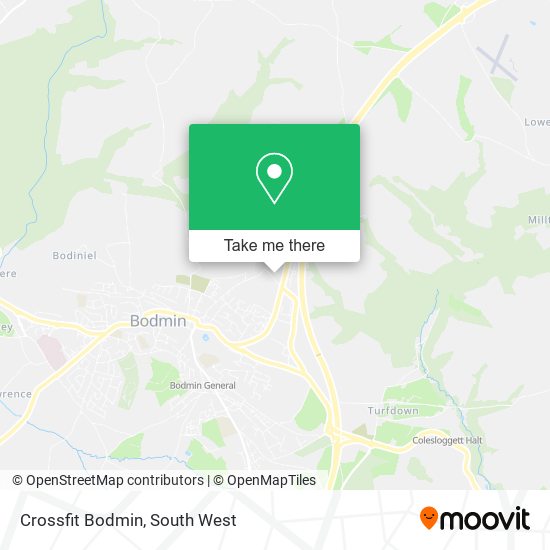 Crossfit Bodmin map
