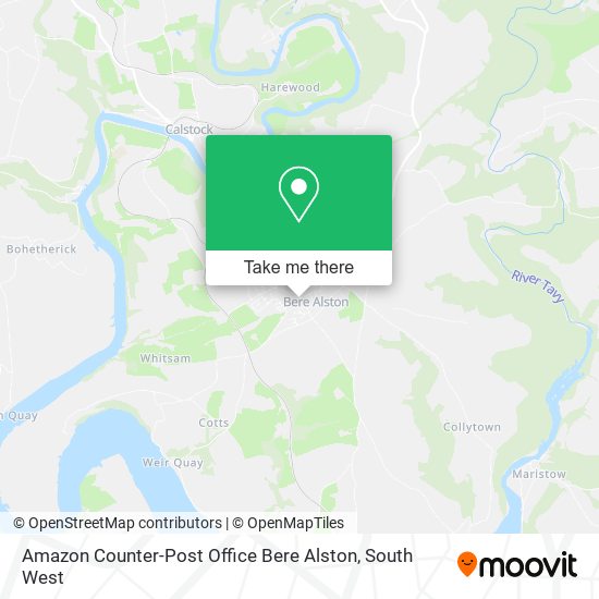 Amazon Counter-Post Office Bere Alston map
