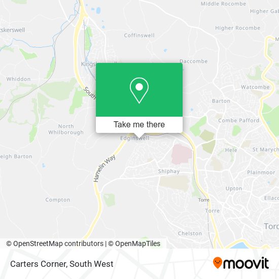 Carters Corner map