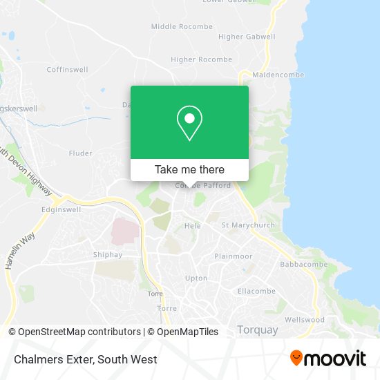 Chalmers Exter map