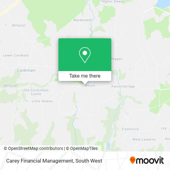 Carey Financial Management map