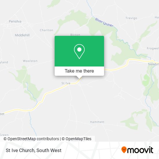 St Ive Church map