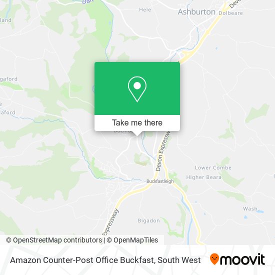 Amazon Counter-Post Office Buckfast map