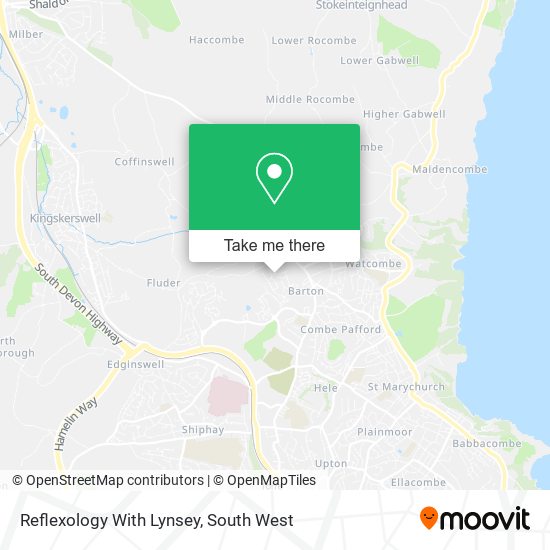 Reflexology With Lynsey map
